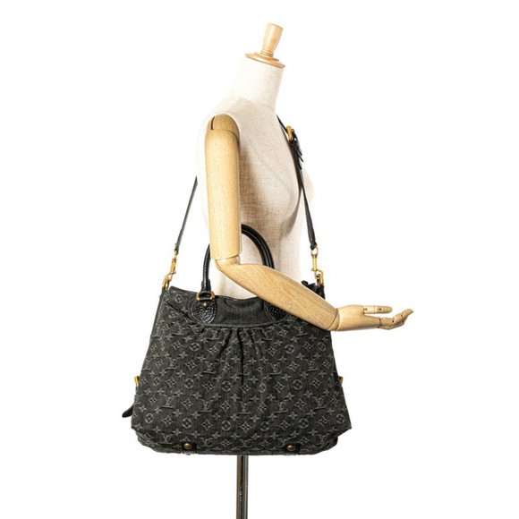 LOUIS VUITTON Black Monogram Leather Shoulder Bag - Picture 10 of 10